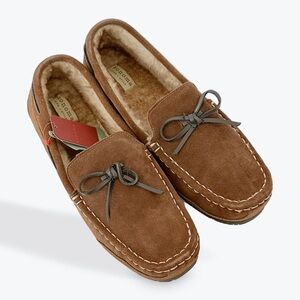 Sonoma Men’s Genuine Suede Moccasin Slippers – Size 11 – New with Box